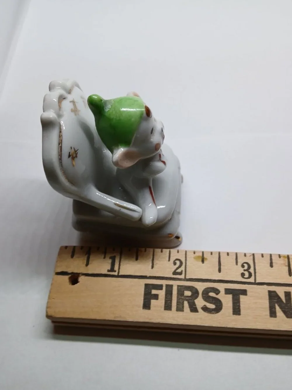 Vintage antique mid-century porcelain pixie elf figurine Made in Japan